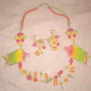 Tropical Fish Necklace Set